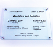 Model 128 - 297mm x 420mm Glass Sign